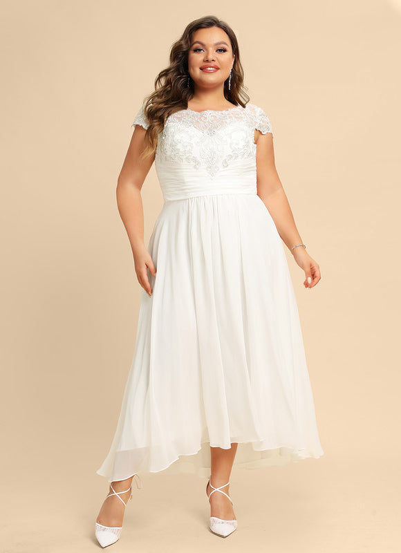 Robe Nuptiale Fluide À Dentelle. - gallery 5