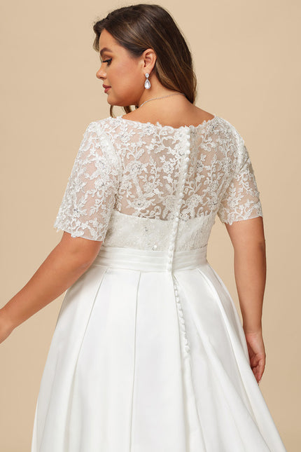 Robe Nuptiale Élégante À Poches - gallery 9
