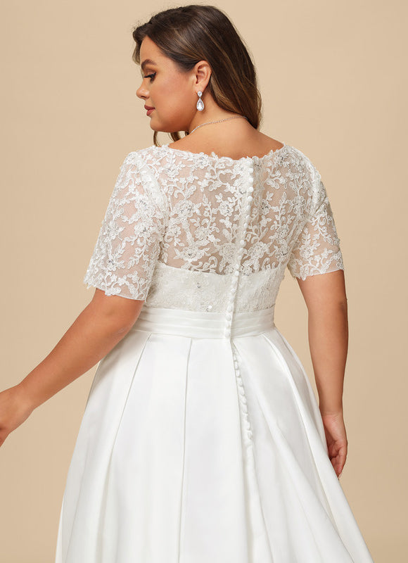 Robe Nuptiale Élégante À Poches - gallery 9