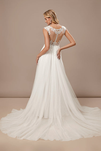 Robe De Mariee Fluide Dentelle - gallery 6
