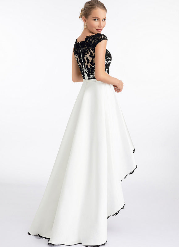 Robe De Bal Chic Bicolore Élégante - gallery 2