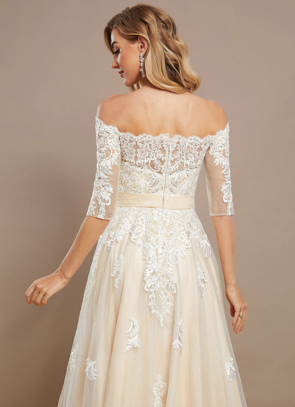 Robe Nuptiale Élégante En Tulle. - gallery 4