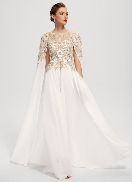Robe De Soirée Élégante Avec Cape