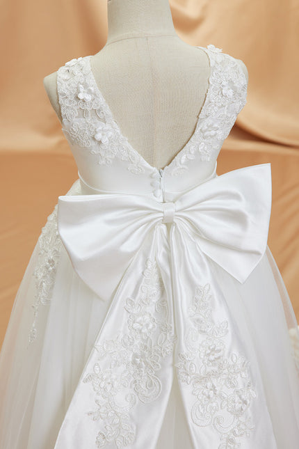 Robe Enfant Élégante Avec Nœud - gallery 3