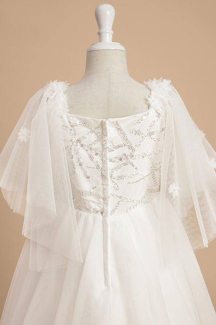 Robe Enfant Tulle Nuptiale Élégante - gallery 4