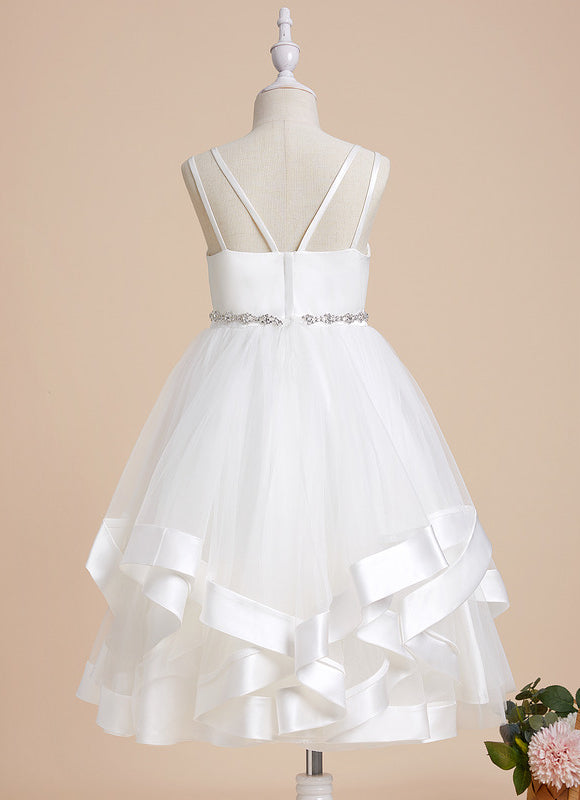 Robe Enfant Satinée Avec Tulle. - gallery 6