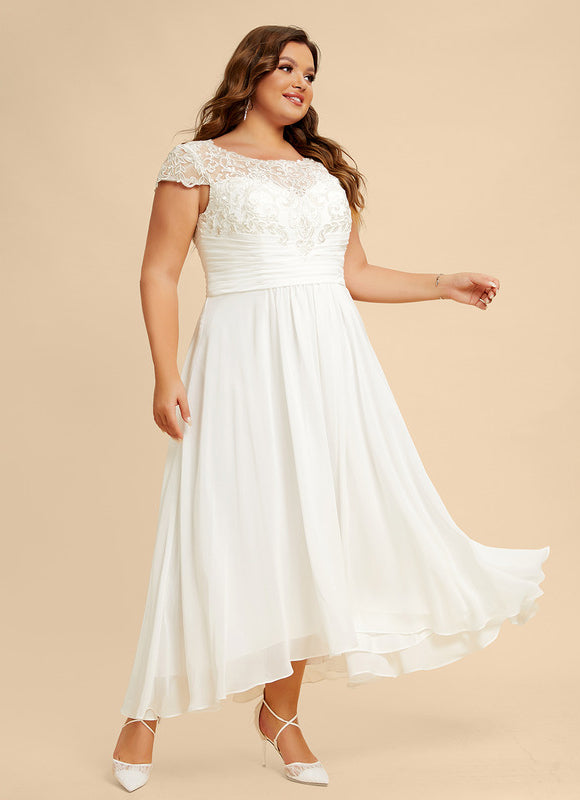 Robe Nuptiale Fluide À Dentelle. - gallery 8