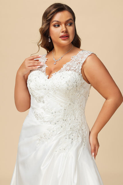 Robe Nuptiale Satinée Élégante Unique - gallery 7