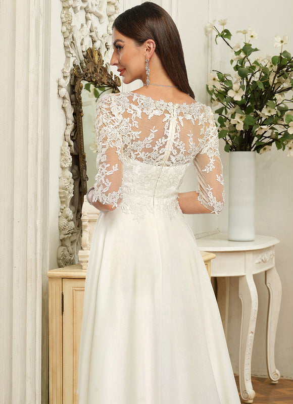 Robe Nuptiale Élégante À Volants - gallery 5