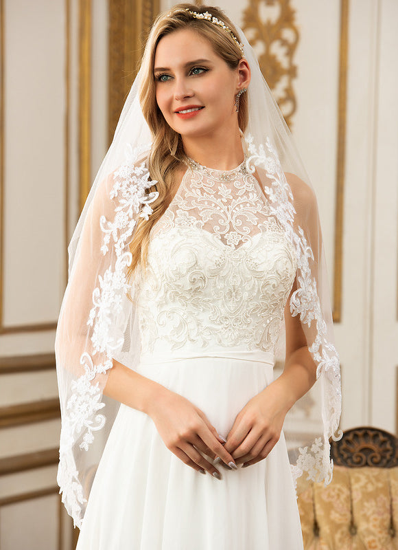 Robe Nuptiale Col Montant Fluide - gallery 7