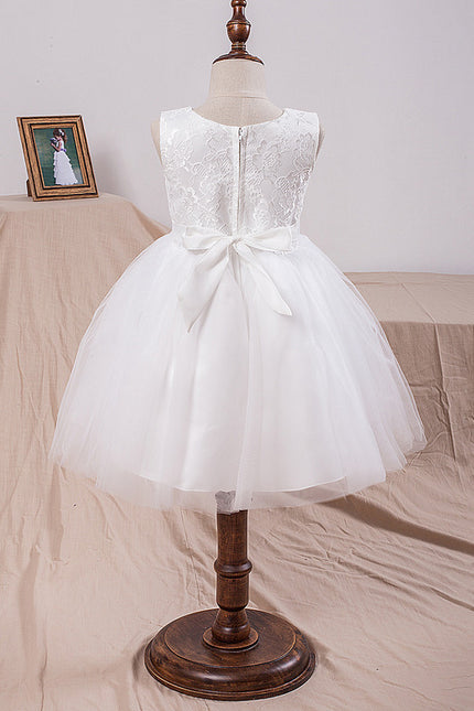 Robe Enfant Mariage Tulle Élégante - gallery 3