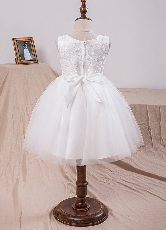 Robe Enfant Mariage Tulle Élégante - gallery 3