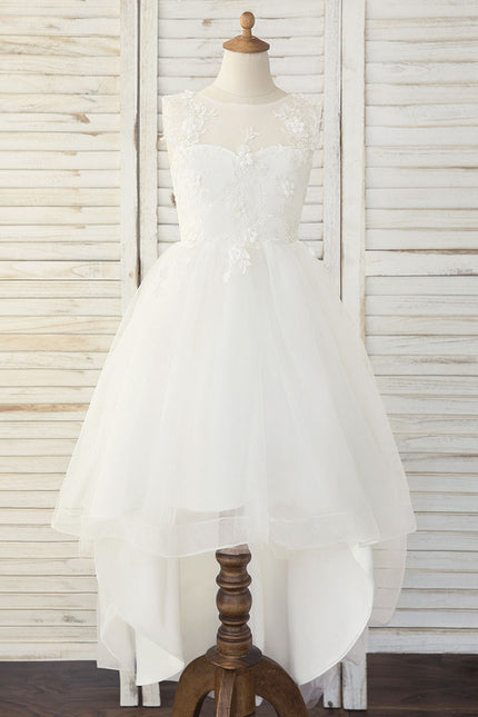 Robe Enfant Élégante À Traîne.