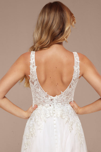 Robe Nuptiale Vaporeuse À Paillettes - gallery 5
