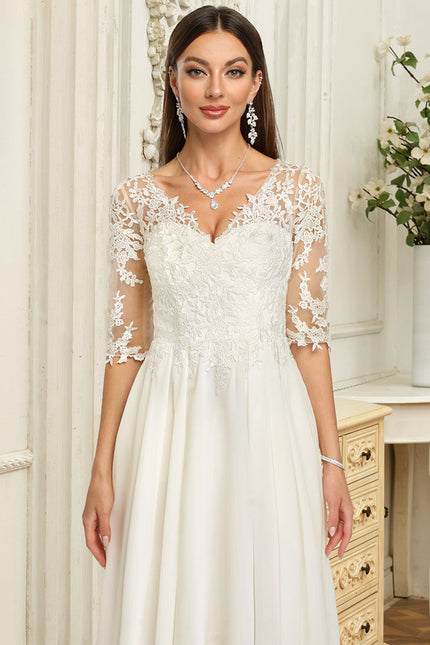 Robe Nuptiale Élégante À Volants - gallery 4