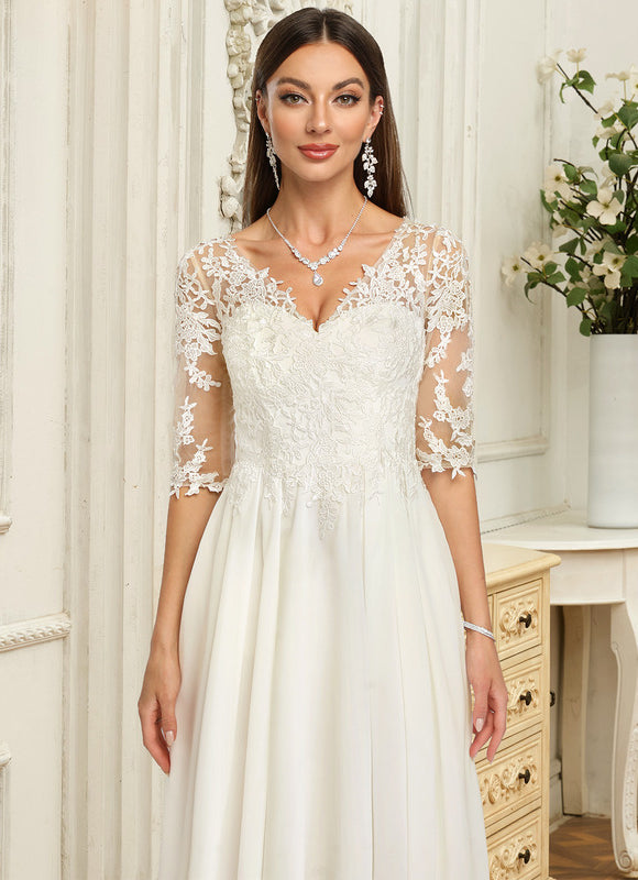 Robe Nuptiale Élégante À Volants - gallery 4