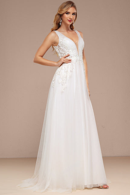 Robe Nuptiale Vaporeuse À Paillettes - gallery 2