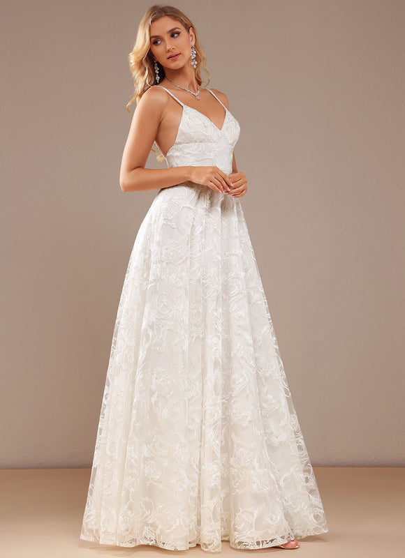 Robe Nuptiale Élégante À Fente - gallery 6