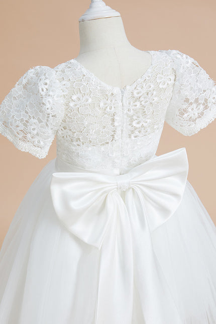 Robe Enfant Élégante À Nœud Large - gallery 1