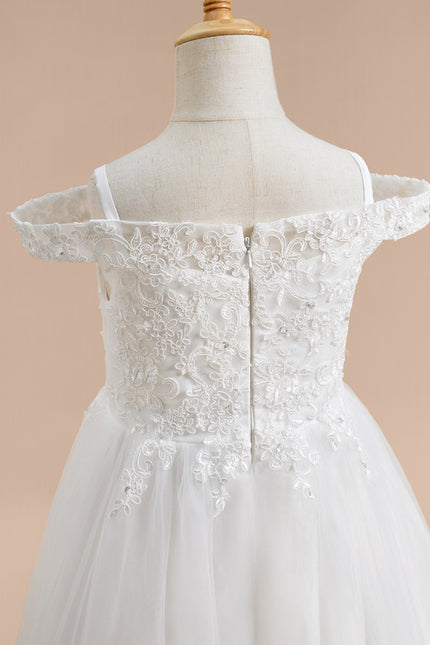 Robe Enfant Mariage Dentelle Délicate - gallery 2