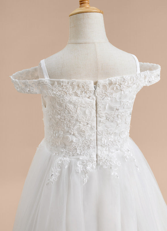 Robe Enfant Mariage Dentelle Délicate - gallery 2
