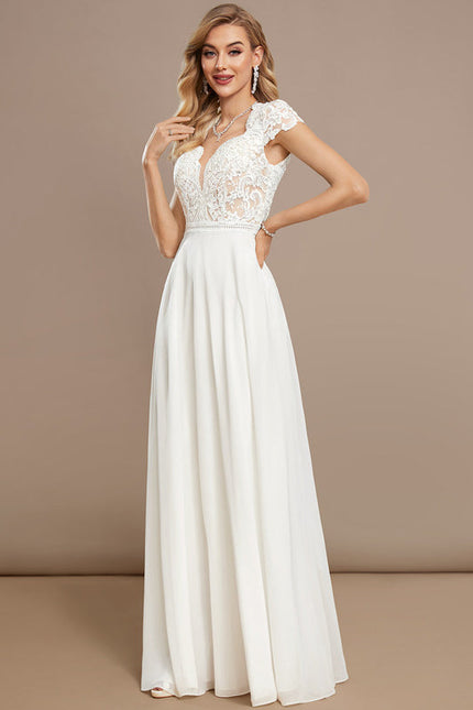 Robe Nuptiale Col V Délicate - gallery 2