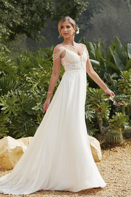 Robe De Mariée Fluide En Tulle - gallery 3