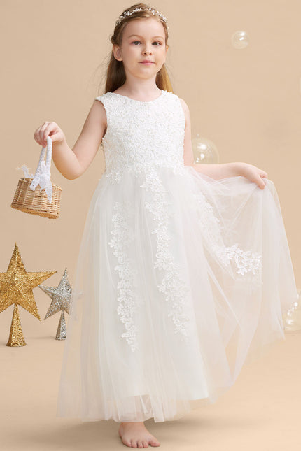 Robe Enfant Élégante En Tulle.