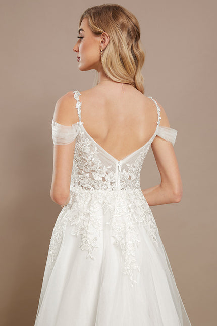 Robe Nuptiale Romantique À Traîne Élégante - gallery 5