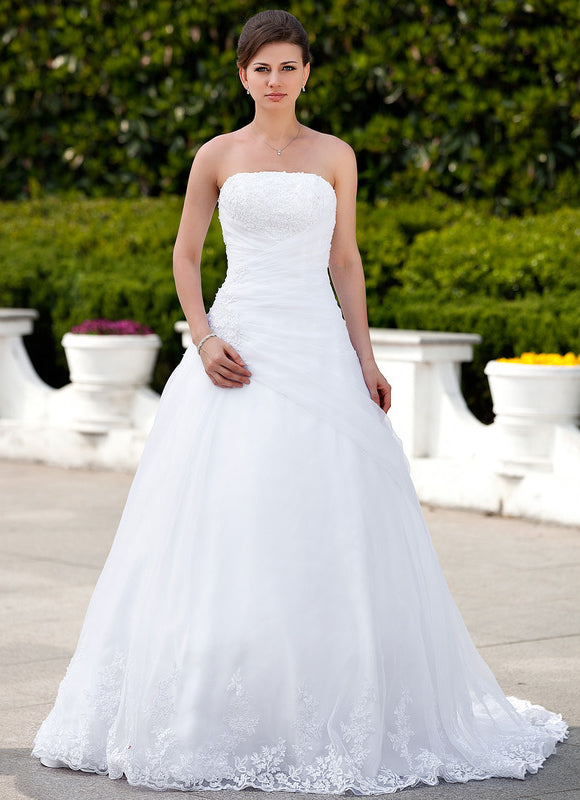 Robe Nuptiale Élégante En Satin. - gallery 3
