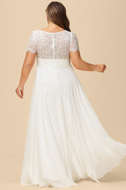 Robe Nuptiale Fluide À Dentelle - gallery 6