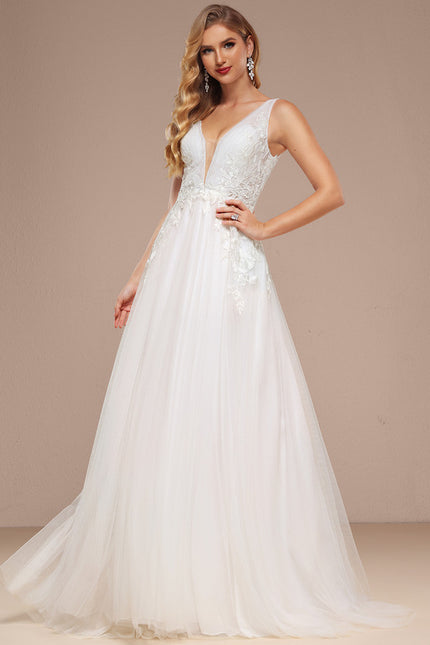 Robe Nuptiale Vaporeuse À Paillettes - gallery 1
