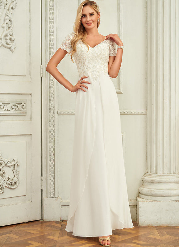 Robe Nuptiale Col V Romantique - gallery 3