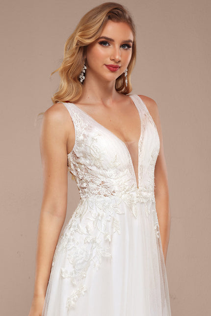 Robe Nuptiale Vaporeuse À Paillettes - gallery 4