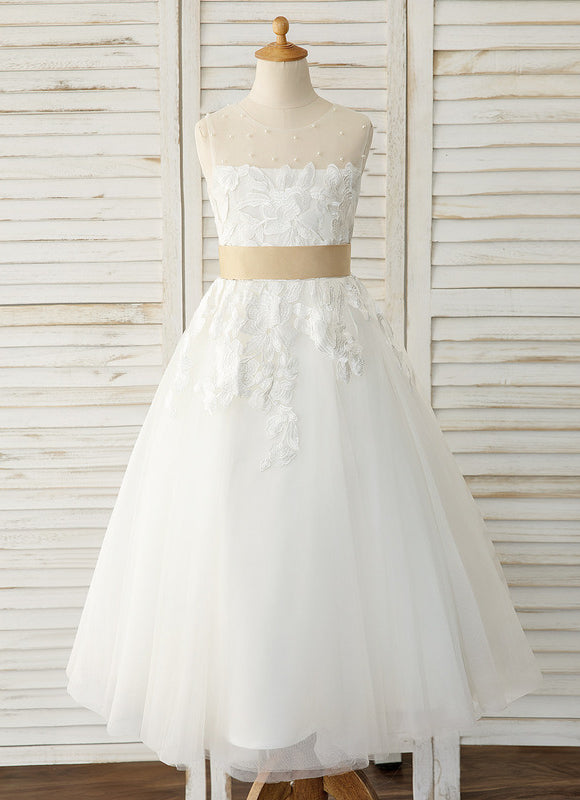 Robe Enfant Mariage Élégante En Tulle