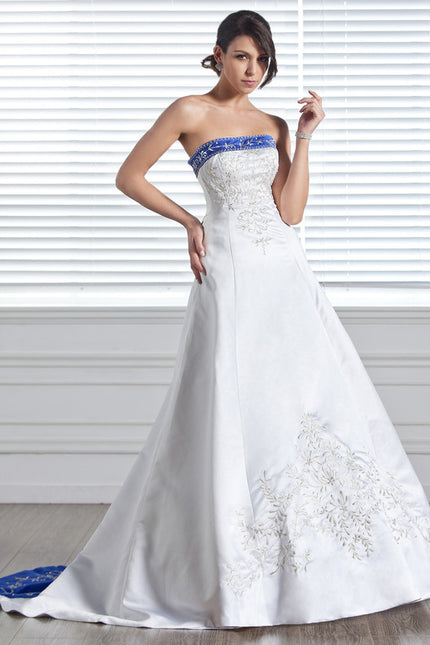 Robe De Mariee Bleu Et Blanche - gallery 2