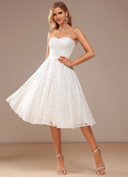 Robe De Mariee Courte En Tulle