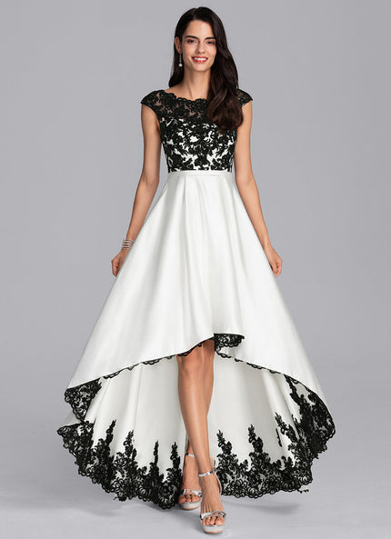 Robe De Bal Chic Bicolore Élégante