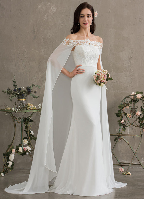 Robe Nuptiale Élégante Avec Cape. - gallery 2