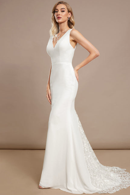 Robe De Mariée Sirène Élégante Dentelle - gallery 3