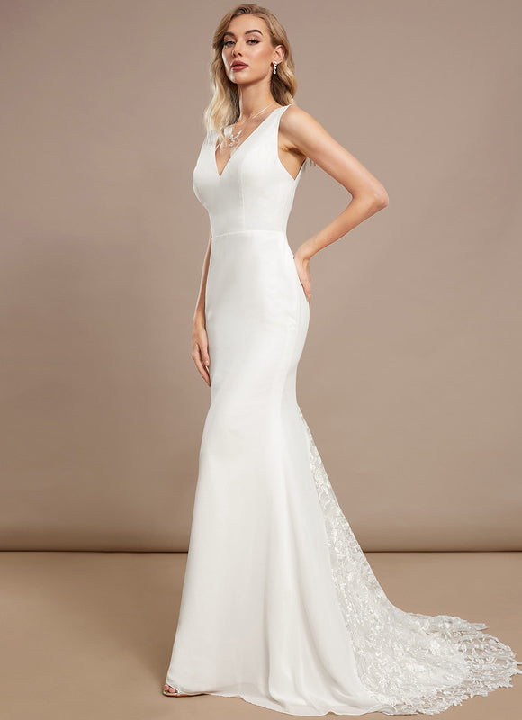 Robe De Mariée Sirène Élégante Dentelle - gallery 3