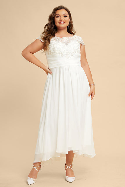 Robe Nuptiale Fluide À Dentelle. - gallery 7
