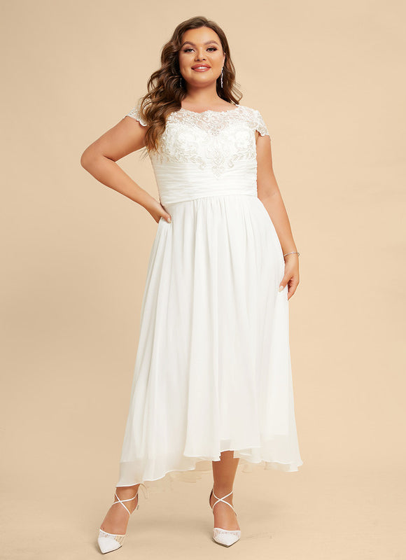 Robe Nuptiale Fluide À Dentelle. - gallery 7