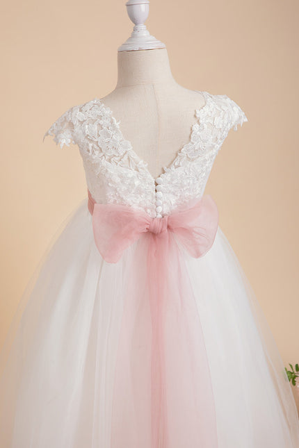 Robe Enfant Élégante À Dos Nu - gallery 3