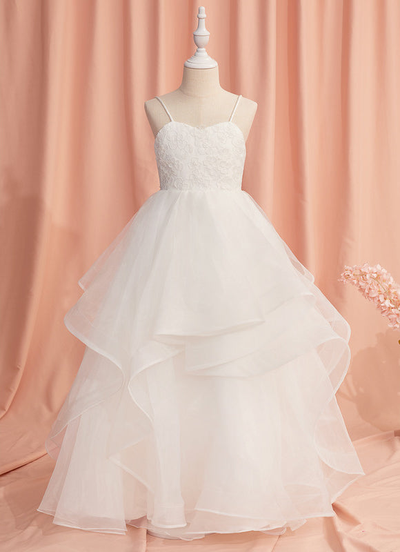 Robe Enfant Tulle À Volants Élégants