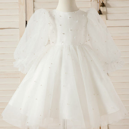 Robe De Fête En Tulle Perlée