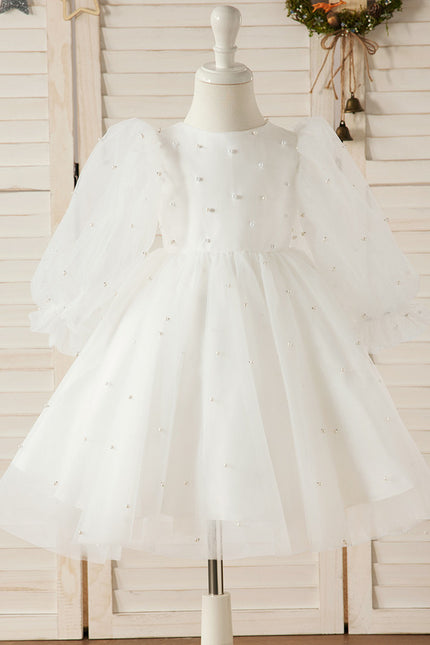 Robe De Fête En Tulle Perlée