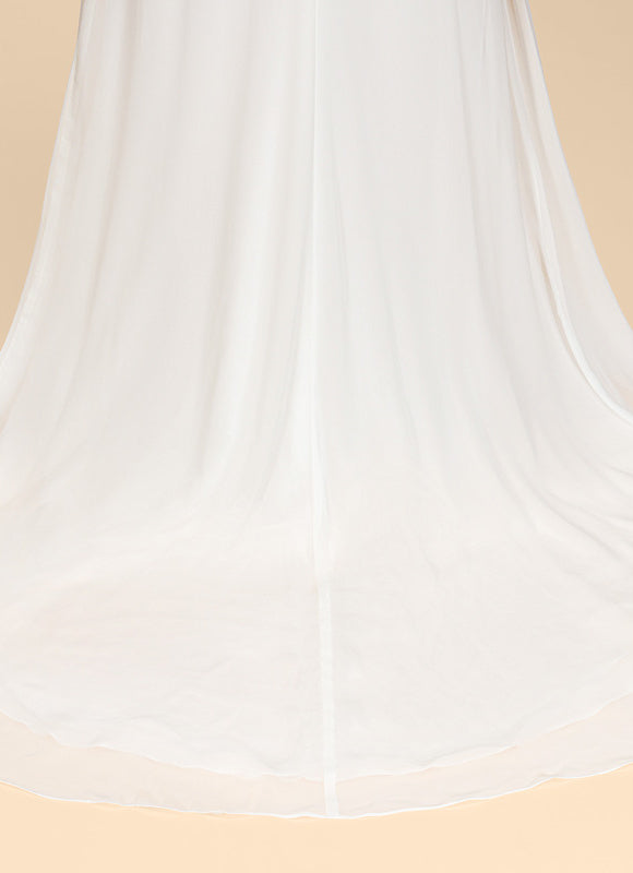 Robe Nuptiale Vaporeuse Élégante Col V - gallery 7