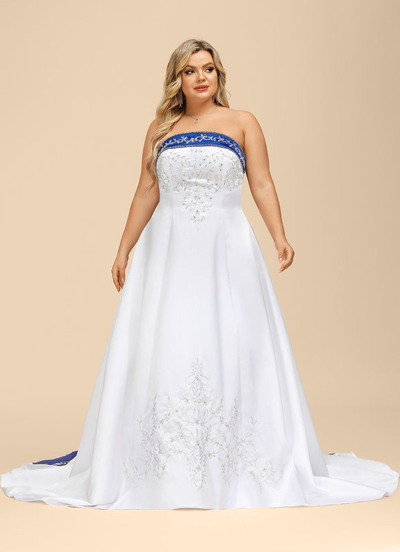 Robe De Mariee Bleu Et Blanche - gallery 3