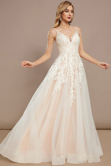 Robe Nuptiale Délicate À Traîne - gallery 2